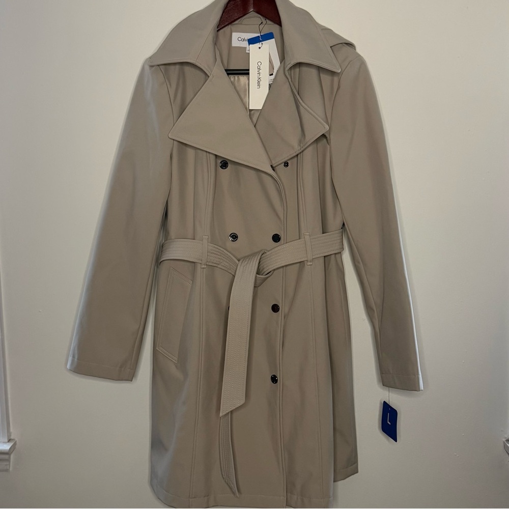 Calvin Klein Women's Beige Trench Coat